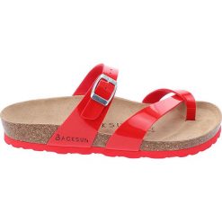 Buty damskie: Japonki w kolorze czerwonym