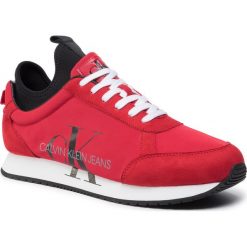Sneakersy CALVIN KLEIN JEANS - Jemmy B4S0136 Racing Red. Czerwone sneakersy męskie Calvin Klein Jeans, bez zapięcia. Za 569,00 zł.