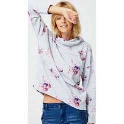 Bluza z golfem. Szare bluzy damskie Moodo, s, bez wzorów, bez rękawów, bez kaptura. Za 29,99 zł.