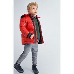 Mayoral - Kurtka dziecięca 92-134 cm. Brązowe kurtki chłopięce Mayoral, bez wzorów, z elastanu, długie, z kapturem. Za 219,90 zł.