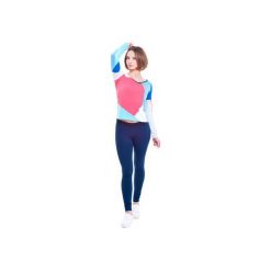 Sagitta Longsleeve (Colour). Różowe bluzki damskie OKUAKU, xl, bez wzorów, z bawełny, bez kołnierzyka, bez rękawów. Za 79,50 zł.