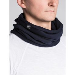 KOMIN MĘSKI A063 - GRANATOWY. Niebieskie szaliki męskie Ombre Clothing, z bawełny. Za 14,99 zł.