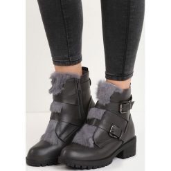 Szare Botki Hairy Nose. Szare buty zimowe damskie Born2be, na niskim obcasie. Za 89,99 zł.