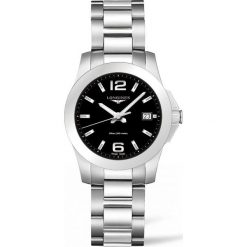 LONGINES Conquest L3.377.4.58.6. Czarne zegarki damskie LONGINES, ze stali. Za 2710,00 zł.