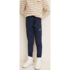 Mango Kids - Spodnie dziecięce Minioto 110-164 cm. Szare spodnie chłopięce marki Mango Kids, bez wzorów, z bawełny, casualowe. Za 69,90 zł.