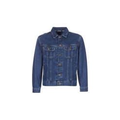 Kurtki jeansowe Lee LEE RIDER JACKET. Niebieskie kurtki męskie marki Lee, s, bez wzorów, z jeansu, bez kaptura. Za 351,20 zł.