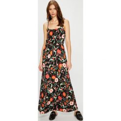 Vero Moda - Sukienka. Szare długie sukienki Vero Moda, na co dzień, m, z materiału, casualowe, z okrągłym kołnierzem, na ramiączkach, proste. Za 129,90 zł.