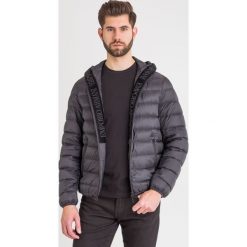 Puchowa KURTKA Emporio Armani. Czarne płaszcze męskie Emporio Armani, m, bez wzorów, z puchu, bez kaptura. Za 1759,00 zł.
