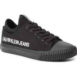 Trampki CALVIN KLEIN JEANS - Iantha B4R0809 Black. Czarne półbuty damskie Calvin Klein Jeans, bez wzorów, z jeansu, bez zapięcia. Za 469,00 zł.