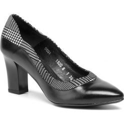 Półbuty ANN MEX - 0601 01S+01KR Czarny. Czarne półbuty damskie Ann Mex, bez wzorów, ze skóry, eleganckie, bez obcasa, na obcasie, bez zapięcia. W wyprzedaży za 209,00 zł.