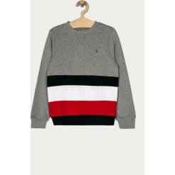 Tommy Hilfiger - Bluza dziecięca 128-176 cm. Szare bluzy chłopięce TOMMY HILFIGER, bez wzorów, z bawełny, bez rękawów, bez kaptura. Za 299,90 zł.