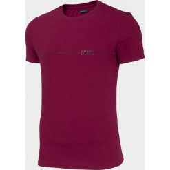 T-shirt męski TSM600A - burgund - Outhorn. Czerwone koszulki męskie Outhorn, m, bez wzorów, bez kołnierzyka, bez rękawów. W wyprzedaży za 29,99 zł.