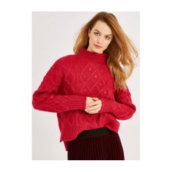 Sweter damski. Swetry damskie Promod, na zimę, uniwersalny, bez wzorów, z wełny, z krótkim rękawem, długie, bez kaptura. Za 189,90 zł.