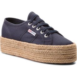 Espadryle SUPERGA - 2790 Cotropew S0099Z0 Navy 933. Niebieskie espadryle damskie Superga, bez wzorów, z tworzywa sztucznego, bez obcasa. W wyprzedaży za 219,00 zł.