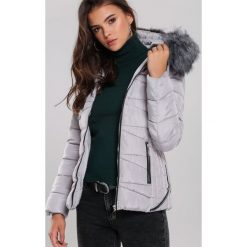 Szara Kurtka Elwood. Szare kurtki damskie Renee, na zimę, s, bez wzorów, klasyczne, długie, z kapturem. Za 199,99 zł.