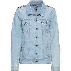 Kurtka dżinsowa bonprix niebieski bleached. Niebieskie płaszcze damskie bonprix. Za 89,99 zł.
