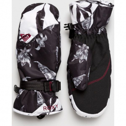 Roxy - Rękawiczki. Czerwone rękawiczki damskie Roxy, z materiału. Za 199,90 zł.