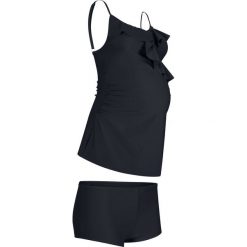 Tankini ciążowe (2 części) bonprix czarny. Czarne stroje kąpielowe damskie bonprix. Za 99,99 zł.