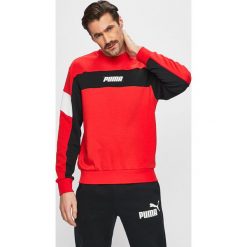 Puma - Bluza. Czarne bluzy męskie Puma, s, z nadrukiem, z bawełny, z okrągłym kołnierzem, bez rękawów, bez kaptura. W wyprzedaży za 179,90 zł.