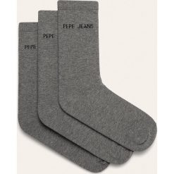 Pepe Jeans - Skarpetki Jane (3-pack). Szare skarpetki damskie Pepe Jeans, bez wzorów, z elastanu. Za 49,90 zł.
