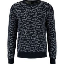 Armani Exchange Sweter dunkelblau. Niebieskie kardigany męskie marki Armani Exchange, m, z bawełny. W wyprzedaży za 343,85 zł.