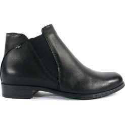 BOTKI DAMSKIE ESC 1446 CZA. Botki damskie ESCOTT, ze skóry, bez obcasa, bez zapięcia. Za 159,00 zł.