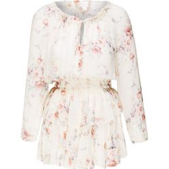Sukienka LOVESHACKFANCY POPOVER. Brązowe sukienki damskie LoveShackFancy, na imprezę, w kwiaty, z jedwabiu, bez kołnierzyka, bez rękawów, długie. Za 2110,00 zł.