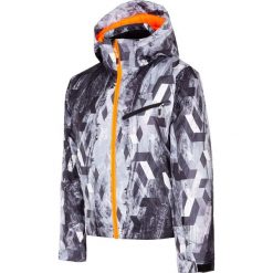 Kurtka narciarska dla dużych dzieci (chłopców) JKUMN403 - multicolor allover. Pomarańczowe kurtki chłopięce . W wyprzedaży za 59,99 zł.