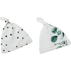 Czapeczka Krasnal 2 pack Czarne Kropki/Eukaliptus 2-4 Sleepee. Czarne czapeczki niemowlęce Sleepee, bez wzorów. Za 37,00 zł.