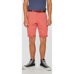 Tom Tailor Denim - Szorty. Różowe spodenki i szorty męskie marki TOM TAILOR DENIM, w paski, z elastanu, casualowe. W wyprzedaży za 149,90 zł.