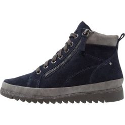 Botki damskie lity: Jana WIDE FIT Botki sznurowane navy