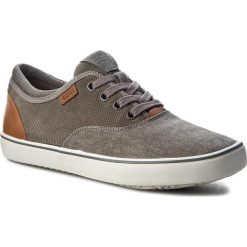 Tenisówki GEOX - U Smart B U62X2B 022NB C1006 Grey. Szare półbuty męskie Geox, na co dzień, bez wzorów, ze skóry, klasyczne, bez zapięcia. W wyprzedaży za 259,00 zł.