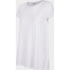 T-shirt damski TSD619 - biały - Outhorn. Białe koszulki damskie Outhorn, bez wzorów, z wiskozy, bez kołnierzyka. Za 39,99 zł.