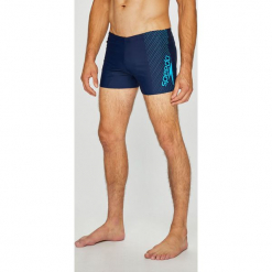 Speedo - Kąpielówki. Różowe kąpielówki męskie marki Speedo, l, z nadrukiem, z dzianiny. W wyprzedaży za 99,90 zł.