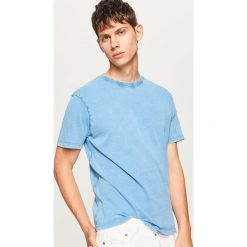 T-shirty męskie: T-shirt ze spranej bawełny – Niebieski