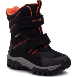 Śniegowce GEOX - J Himalaya B.B Wpf B J843AB 0CEFU C0038 M Black/Orange. Czarne śniegowce chłopięce Geox, bez zapięcia. Za 309,00 zł.