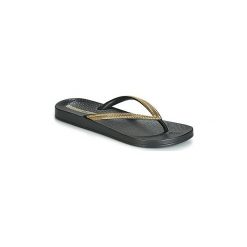 Japonki Ipanema MESH III. Czarne klapki damskie Ipanema, bez wzorów, z meshu, bez obcasa. Za 87,20 zł.