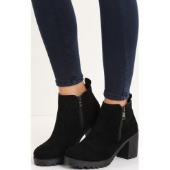 Botki damskie lity: Czarne Botki Life Walk