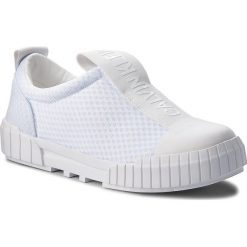 Trampki CALVIN KLEIN JEANS - Bamina R0777 White. Białe półbuty damskie skórzane marki Calvin Klein Jeans, bez wzorów, bez zapięcia. W wyprzedaży za 309,00 zł.