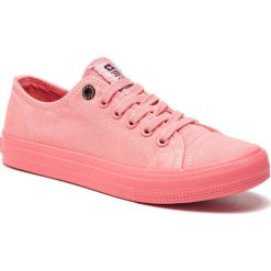 Tenisówki BIG STAR - DD274444 Red. Różowe półbuty damskie marki BIG STAR, bez wzorów, z gumy, bez zapięcia. Za 99,00 zł.