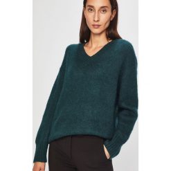 Trussardi Jeans - Sweter. Białe swetry damskie Trussardi Jeans, s, bez wzorów, z jeansu, bez rękawów, bez kaptura. Za 549,90 zł.