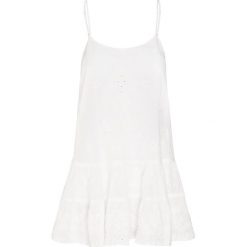 Sukienka JULIET DUNN. Białe sukienki damskie Juliet Dunn, z haftami, z bawełny, z falbankami, z krótkim rękawem, krótkie, mini. Za 1420,00 zł.
