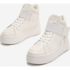 Białe Sneakersy Rivka. Białe buty sportowe damskie Renee, bez wzorów, sportowe, wspinaczkowe. Za 109,99 zł.