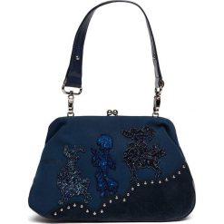 Torebki klasyczne damskie: Torebka w kolorze granatowym – (S)26 x (W)18 x (G)9 cm