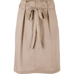 Spódnica przyjazna dla środowiska z lyocellu TENCEL™ z lnem bonprix migdałowy beżowy. Pomarańczowe spódniczki damskie bonprix, bez wzorów, z lyocellu. Za 42,99 zł.