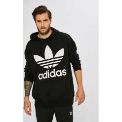 Adidas Originals - Bluza. Czarne bluzy męskie marki adidas Originals, m, z nadrukiem, z bawełny, z kapturem. W wyprzedaży za 329,90 zł.