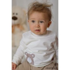 Bluzy dziewczęce: Kremowa bluza dziecięca BEAR