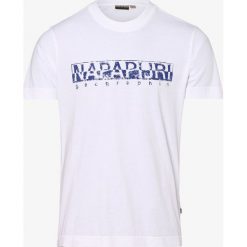 Napapijri - T-shirt męski, biały. Białe t-shirty męskie Napapijri, xxl, z nadrukiem. Za 179,95 zł.