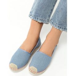 Niebieskie Espadryle Numinous. Niebieskie espadryle damskie marki vices, bez wzorów, bez obcasa, na płaskiej podeszwie. Za 59,99 zł.