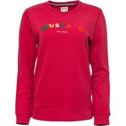 Mustang bluza damska Fancy, XS, czerwona. Czerwone bluzy damskie Mustang, xs, z haftami, z bawełny, bez rękawów, bez kaptura. Za 242,00 zł.